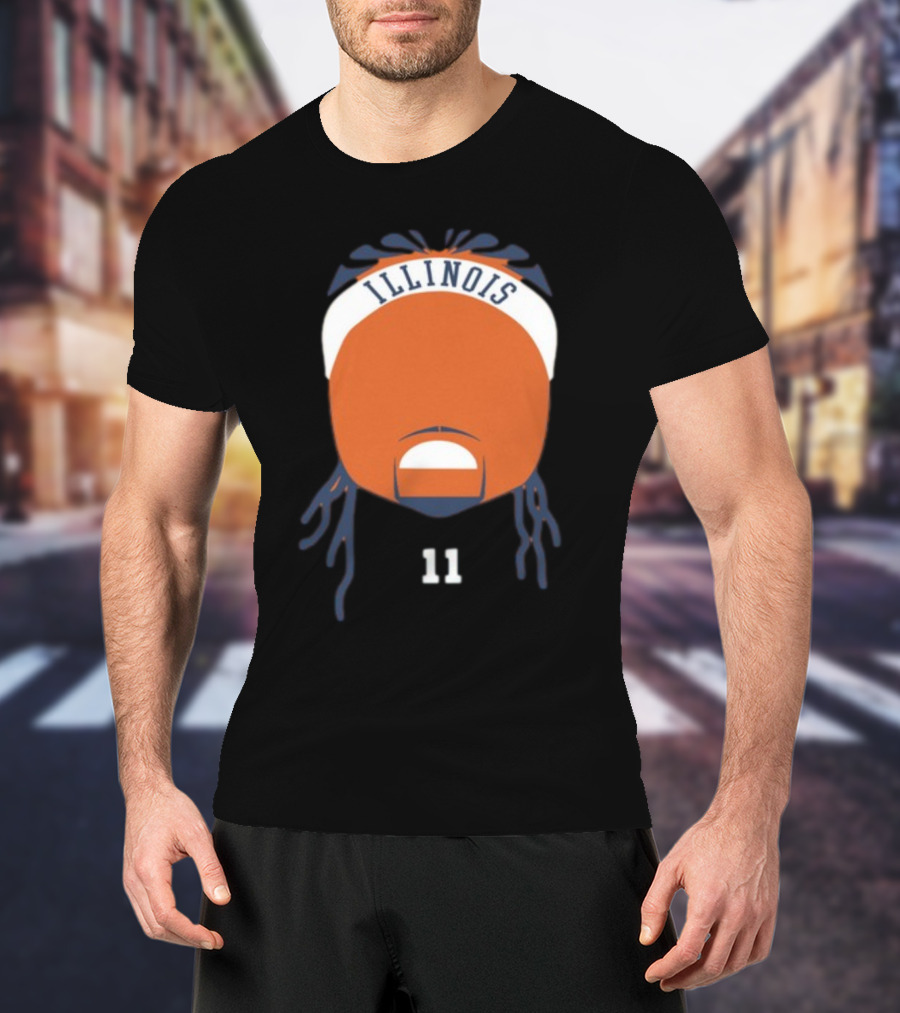 Illinois 11 Headband Beyondthearctees Dee T-Shirt