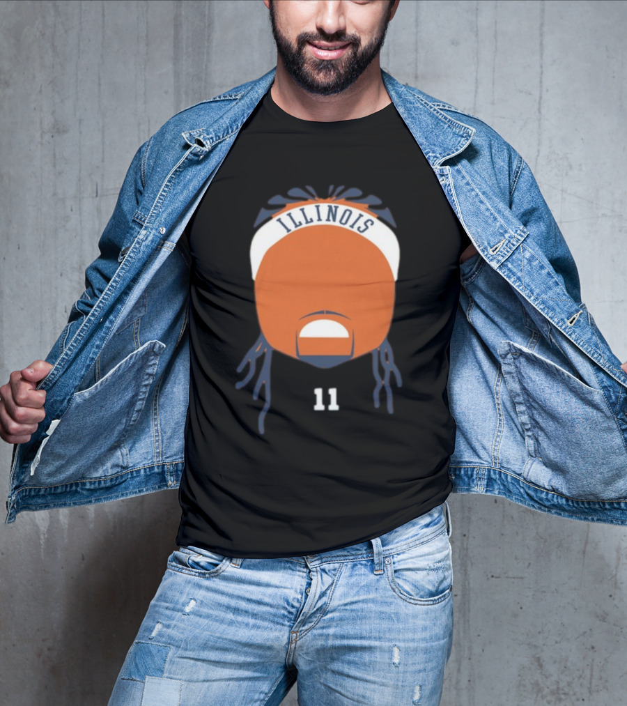 Illinois 11 Headband Beyondthearctees Dee T-Shirt