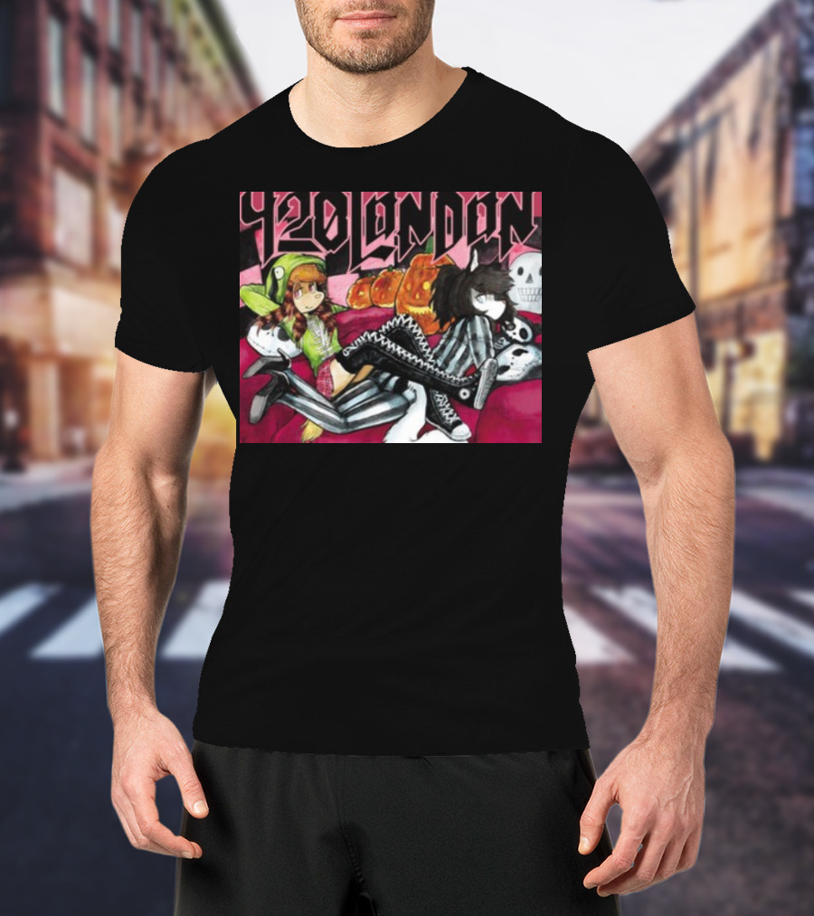 920 London Halloween Pumpkin Skeleton T-Shirt