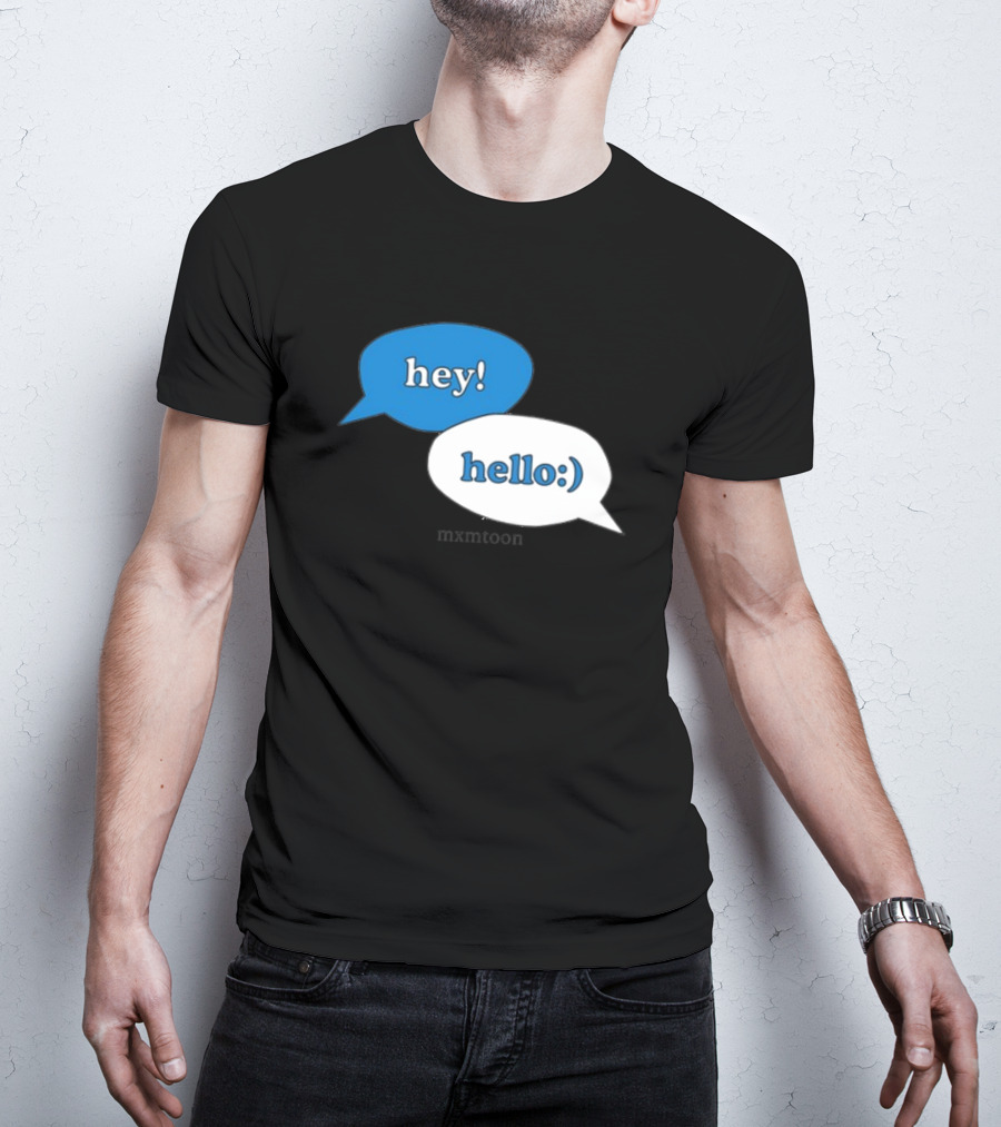 Hey Hello:) Mxmtoon Speech Bubbles T-Shirt