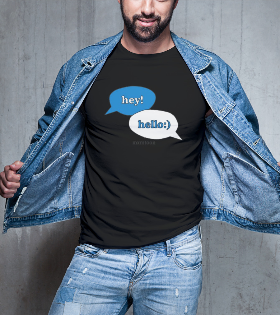 Hey Hello:) Mxmtoon Speech Bubbles T-Shirt