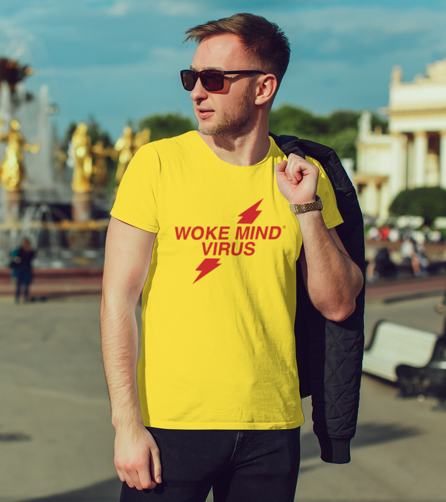 Woke Mind Virus Lightning Bolt T-Shirt