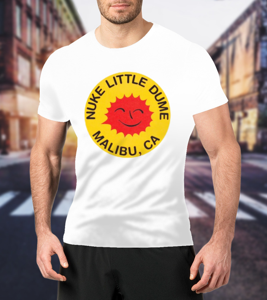 Nuke Little Dume Malibu CA Smiling Sun T-Shirt