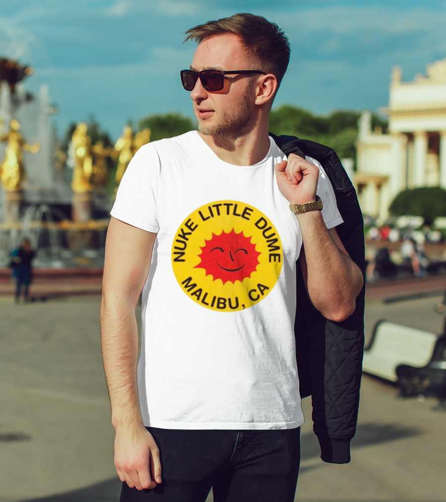 Nuke Little Dume Malibu CA Smiling Sun T-Shirt