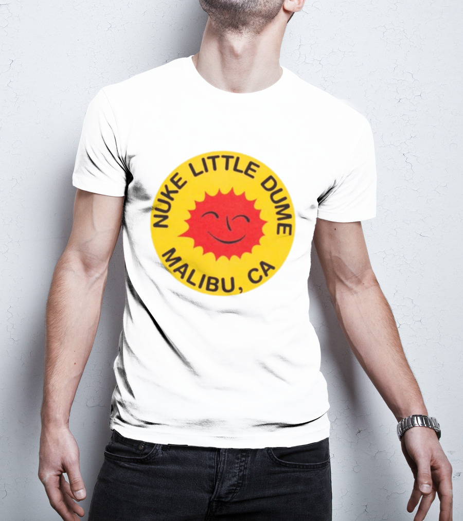 Nuke Little Dume Malibu CA Smiling Sun T-Shirt