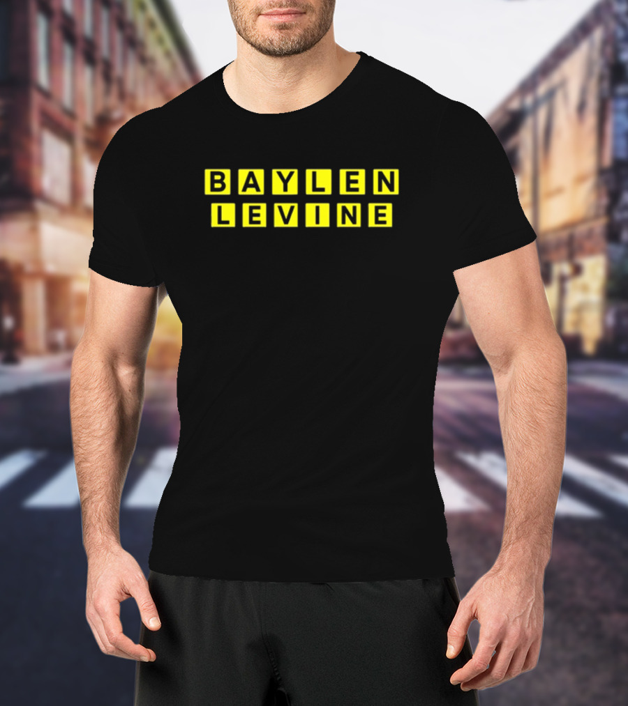 Baylen Levine Yellow Block Letters T-Shirt
