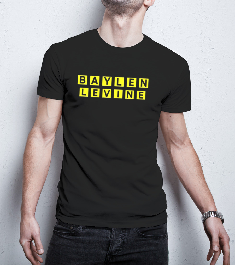 Baylen Levine Yellow Block Letters T-Shirt