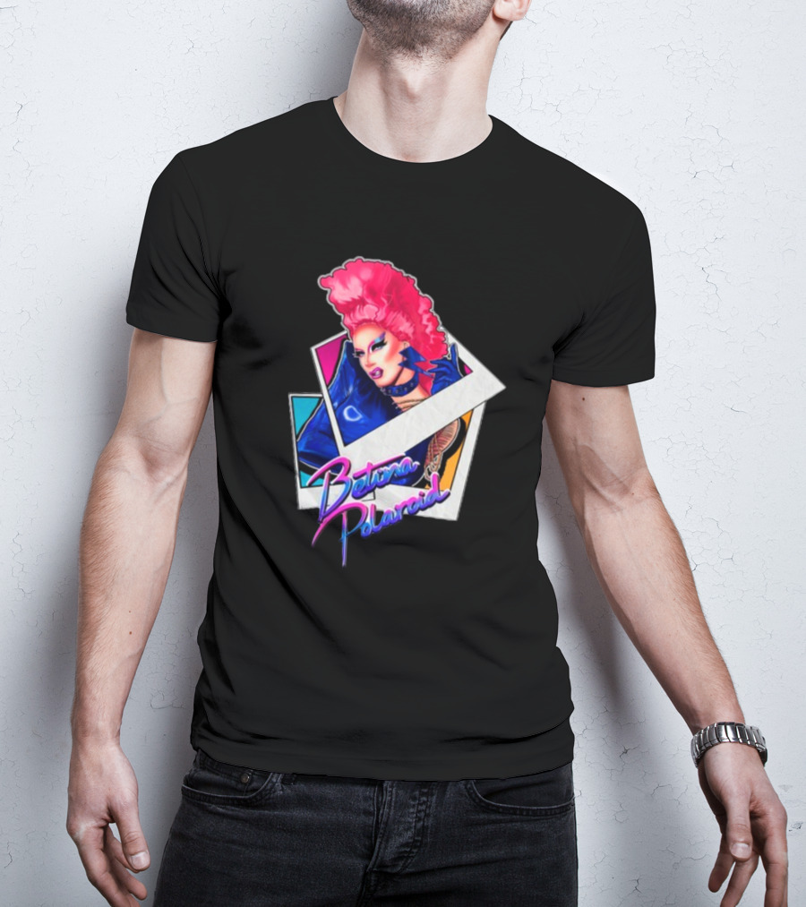 Betina Polaroid Vibrant Drag Persona In T-Shirt