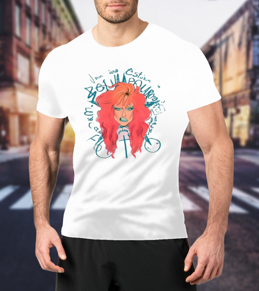 Vem Pro Estudio Da Betina Polaroid Vibrant Neon Portrait 80s T-Shirt