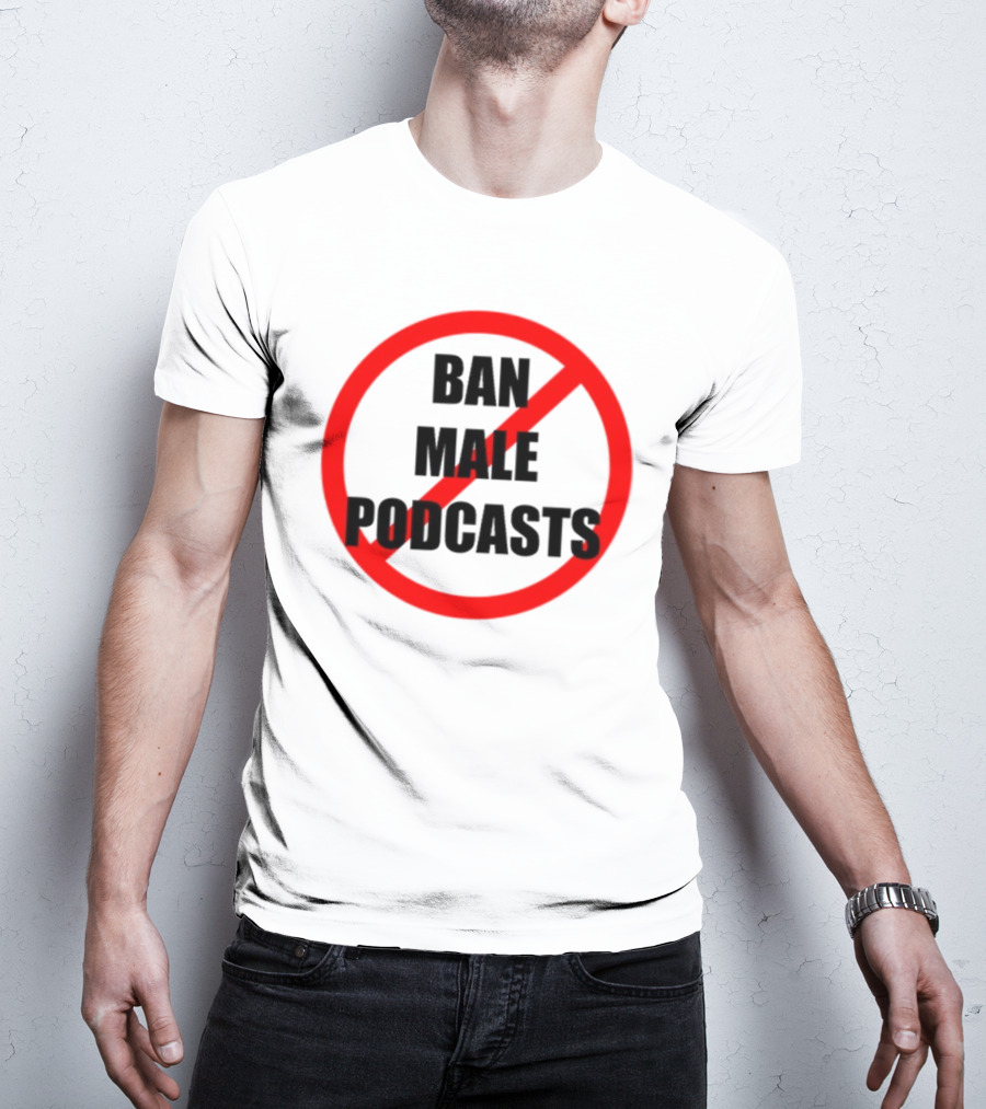 Shopvibe2k Ban Male Podcasts Red Strike Circle T-Shirt