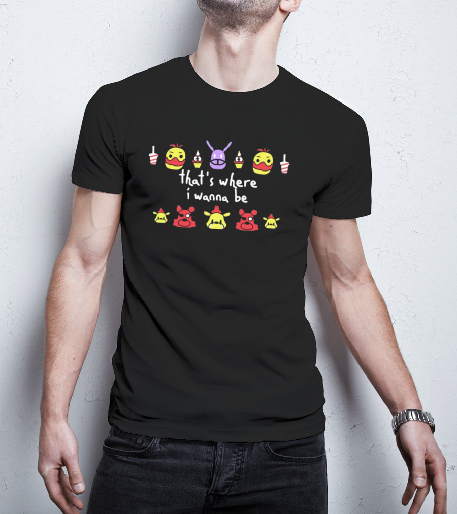 Weston That's Where I Wanna Be Purple Bunny And Cartoon Faces T-Shirt