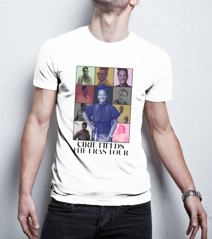 Cirie Fields The Eras Tour Multicolor Portrait Collage T-Shirt