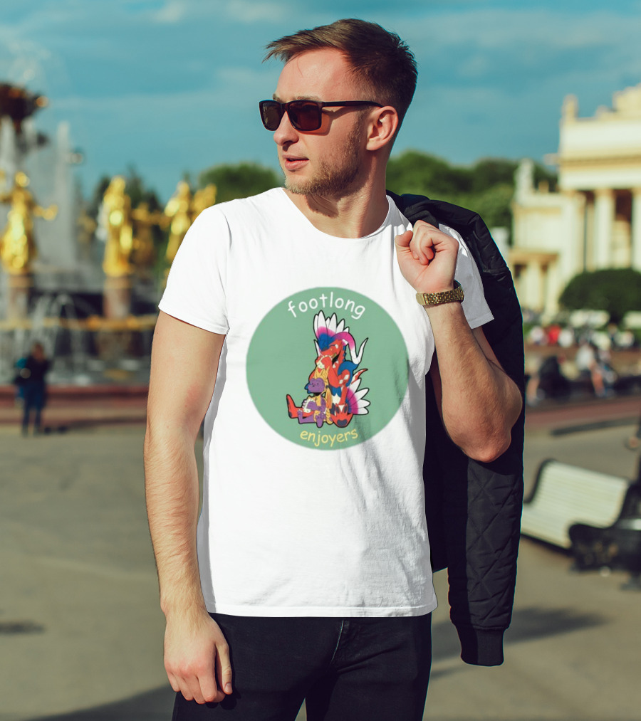 Footlong Enjoyers Fantasy Creatures With Colorful Wings T-Shirt