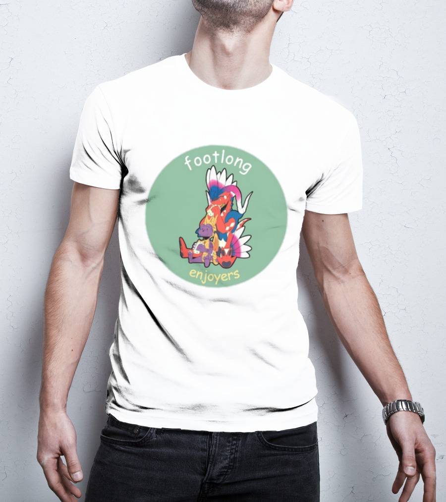 Footlong Enjoyers Fantasy Creatures With Colorful Wings T-Shirt