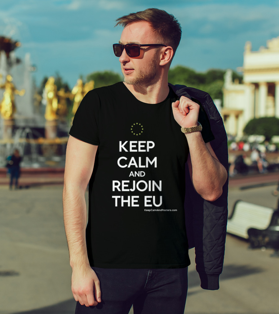 Martin Davies Keep Calm And Rejoin The EU T-Shirt