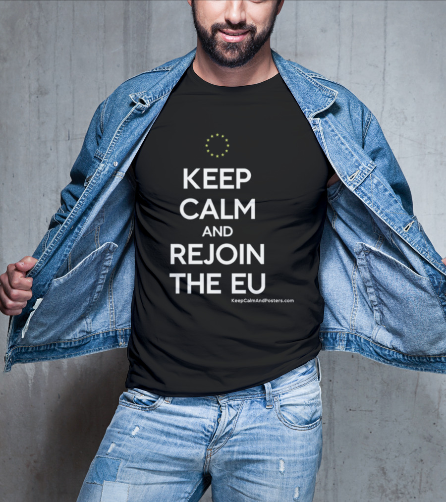 Martin Davies Keep Calm And Rejoin The EU T-Shirt