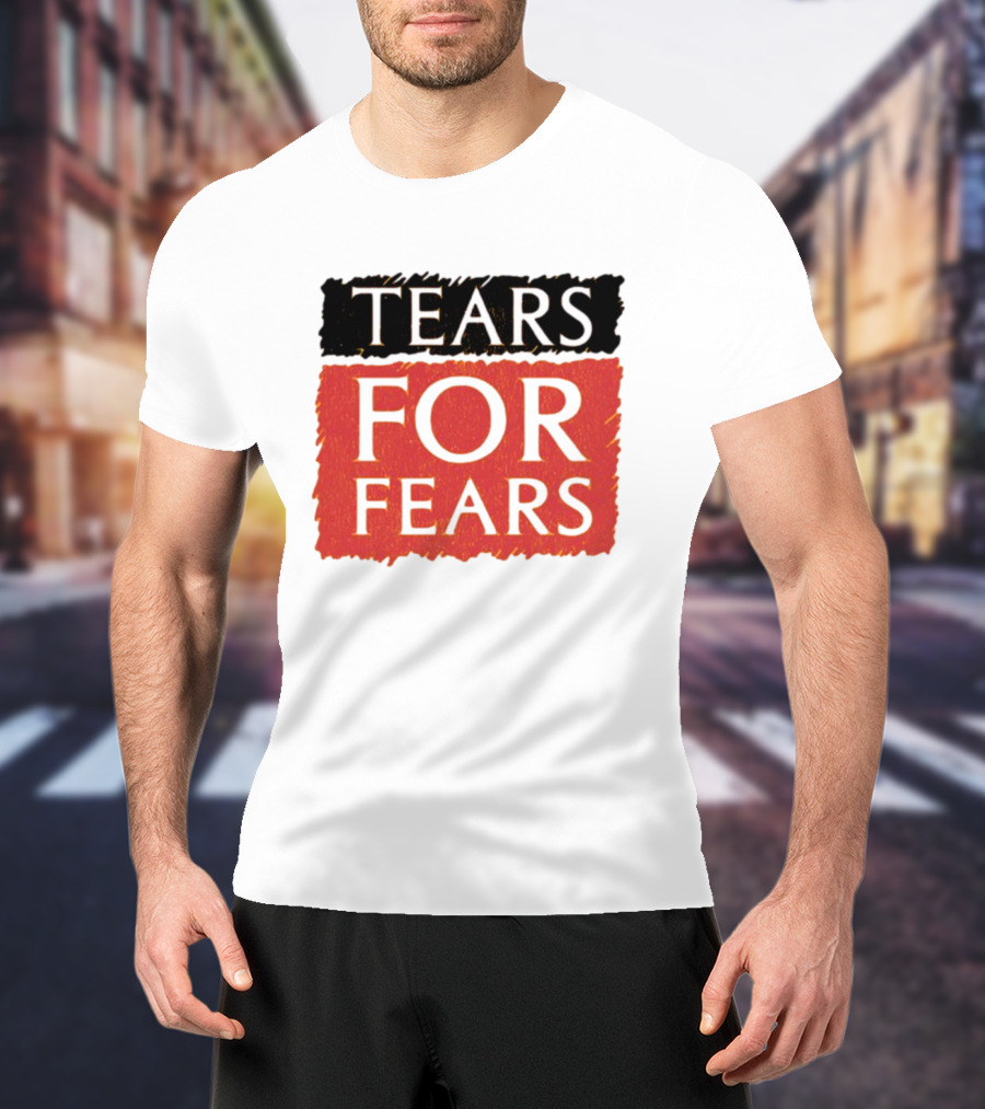 TEARS FOR FEARS Iconic Logo On Black T-Shirt