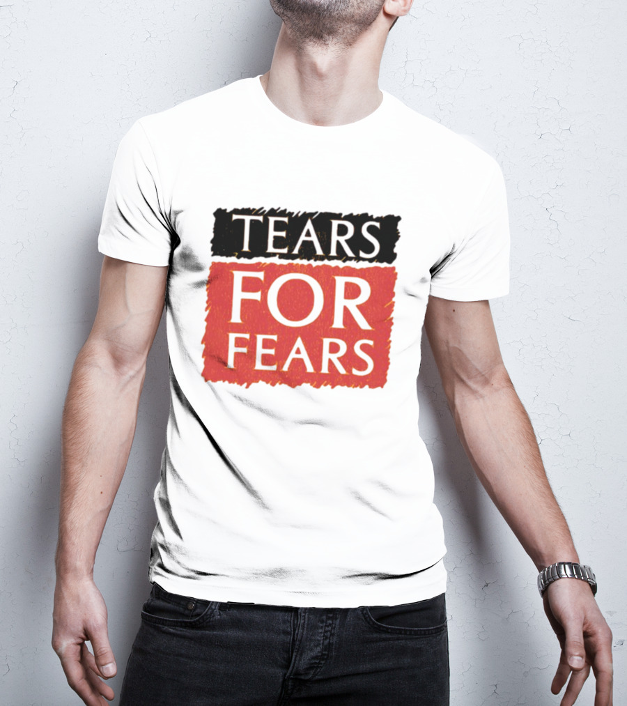 TEARS FOR FEARS Iconic Logo On Black T-Shirt