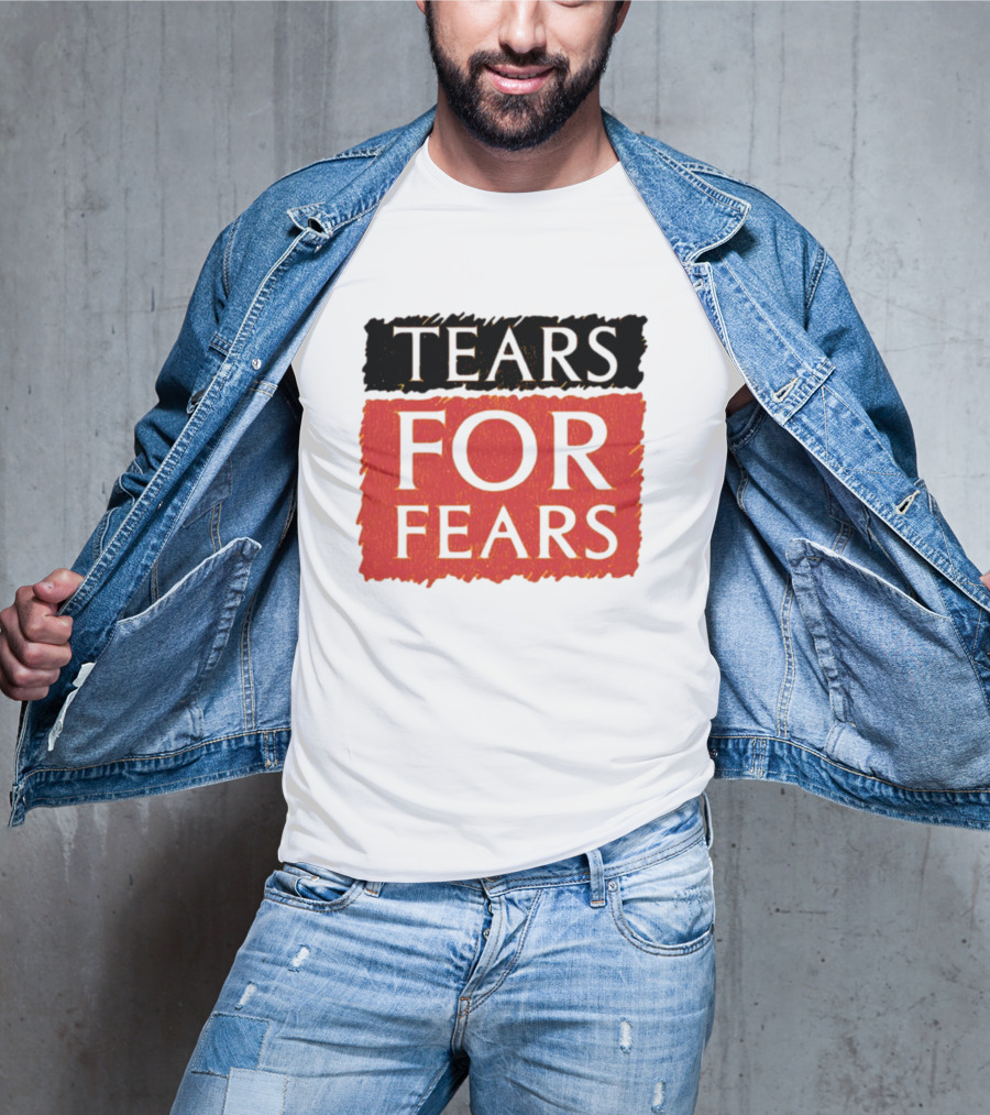TEARS FOR FEARS Iconic Logo On Black T-Shirt
