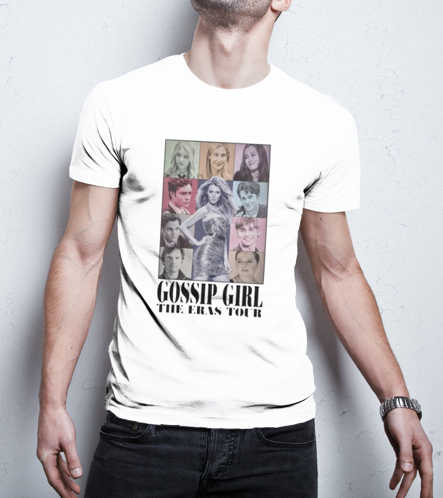 Gossip Girl The Eras Tour Featuring Iconic Cast Collage T-Shirt