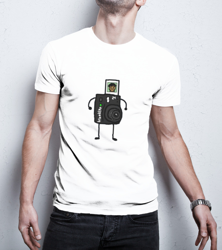 Brooklyn Camera Character With Photo Of Person T-Shirt