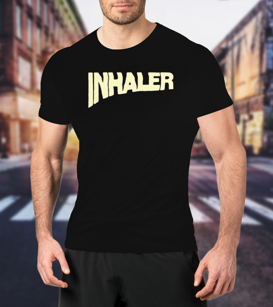Inhaler Glas-Gow In Ecstasy Neon Typography T-Shirt
