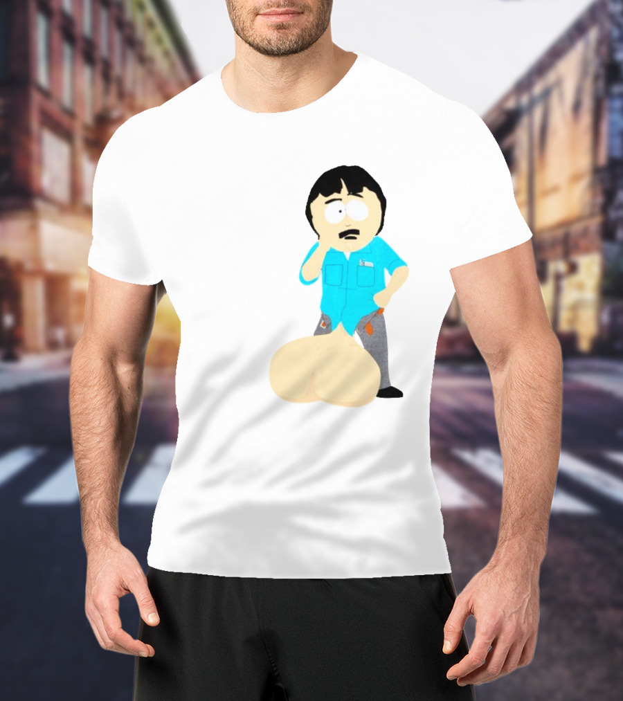 Ladies My Eyes Are Up Here Randy Marsh Humor South Park Character T-Shirt