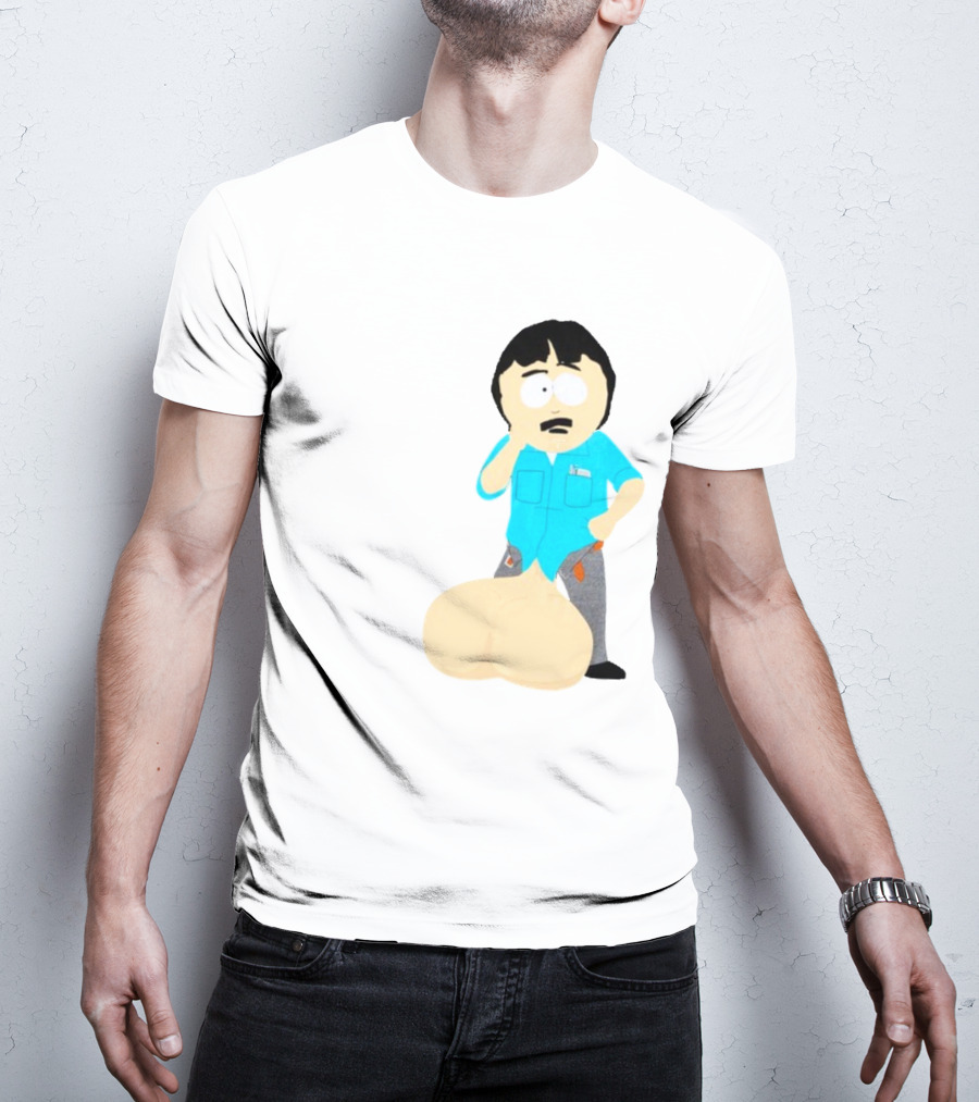 Ladies My Eyes Are Up Here Randy Marsh Humor South Park Character T-Shirt