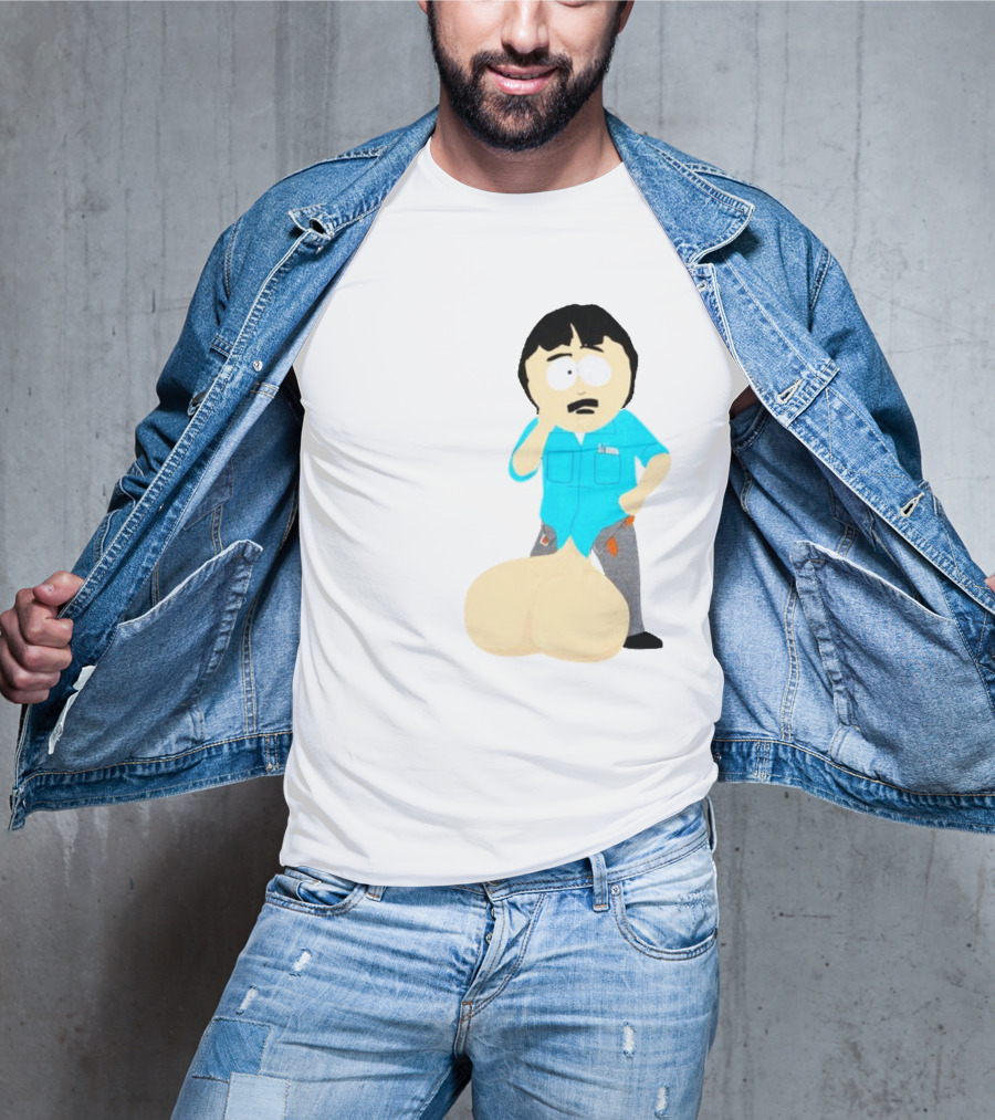 Ladies My Eyes Are Up Here Randy Marsh Humor South Park Character T-Shirt