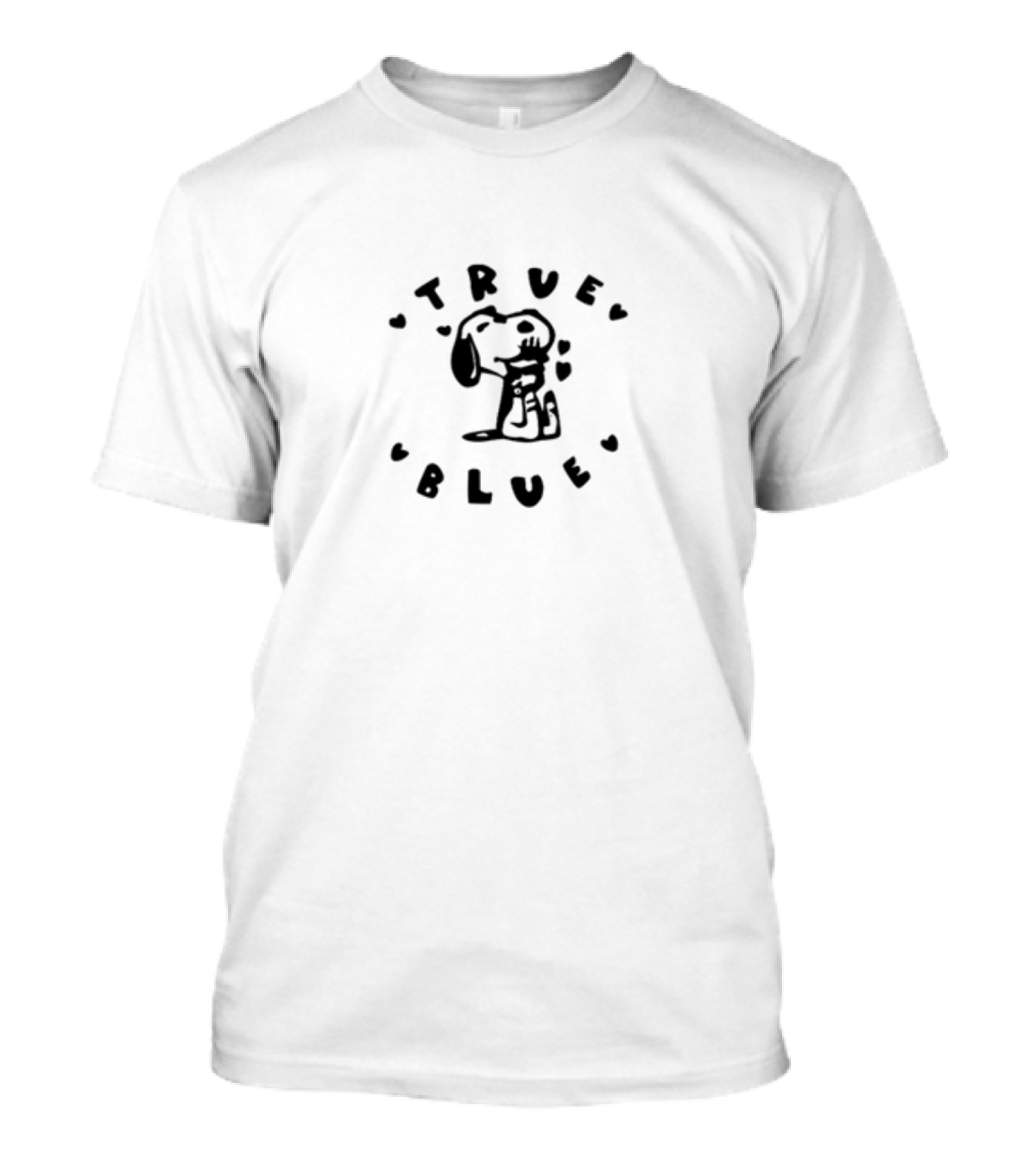 True Blue Snoopy Hearts Noexitclothing T-Shirt