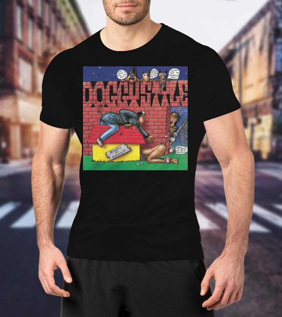 Doggystyle 30 Year Anniversary Album Cover Art Snoop Doggy Dogg Iconic Cartoon T-Shirt