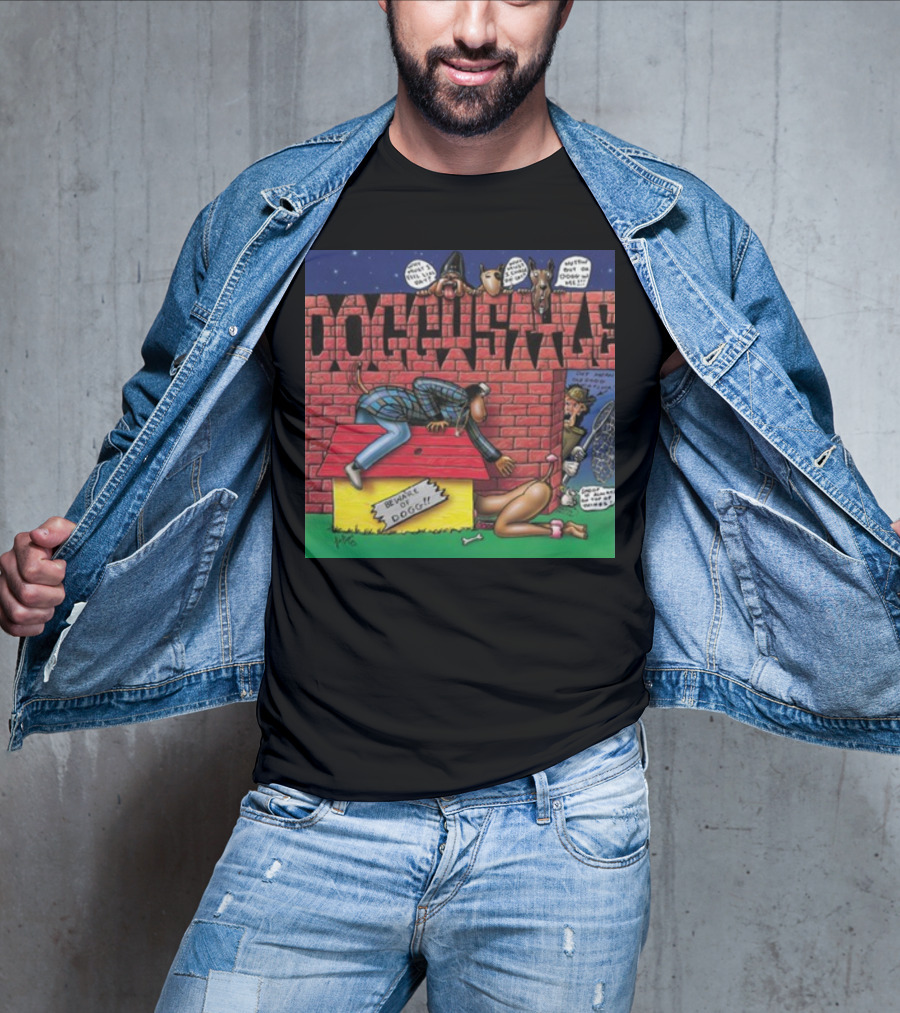 Doggystyle 30 Year Anniversary Album Cover Art Snoop Doggy Dogg Iconic Cartoon T-Shirt