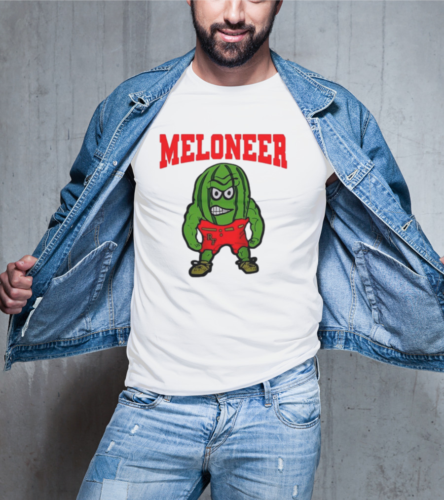 Rocky Ford Meloneer RF Mascot Watermelon Character T-Shirt