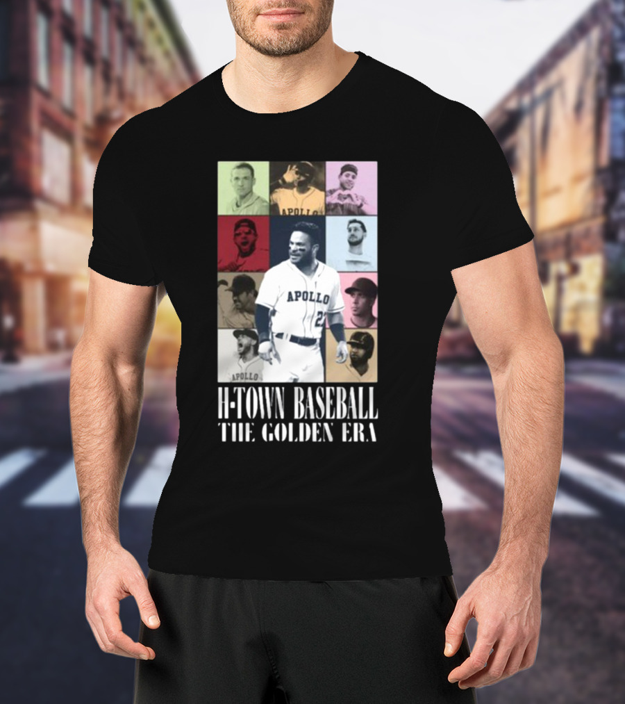 Apollohou H-Town Baseball The Golden Era Apollo Collection T-Shirt