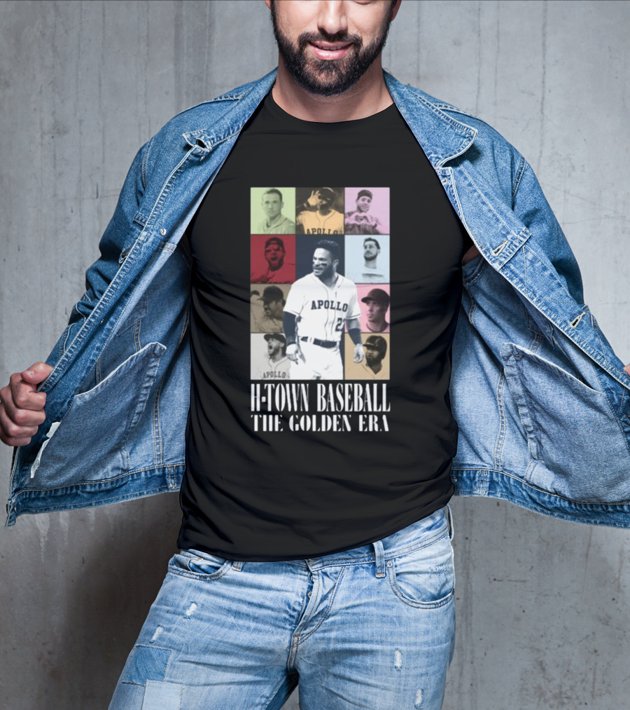 Apollohou H-Town Baseball The Golden Era Apollo Collection T-Shirt