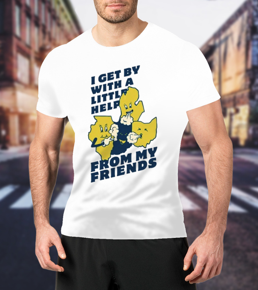 Thicc Van Exel I Get By With A Little Help From My Friends State Characters T-Shirt