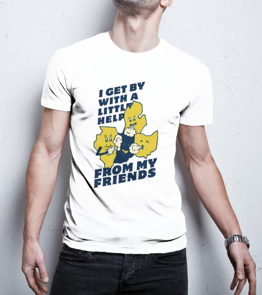 Thicc Van Exel I Get By With A Little Help From My Friends State Characters T-Shirt
