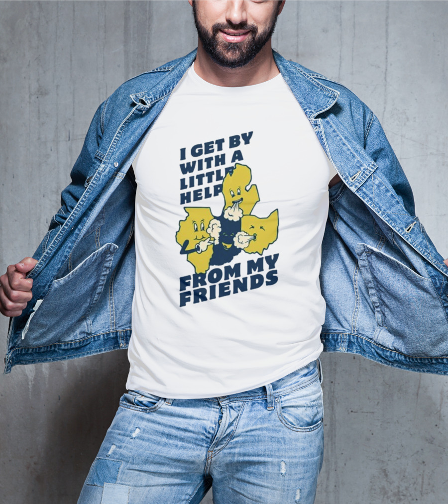 Thicc Van Exel I Get By With A Little Help From My Friends State Characters T-Shirt