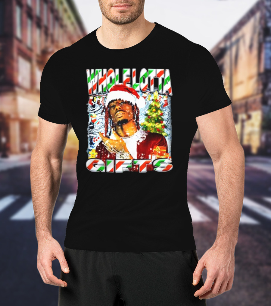 Whole Lotta Gifts Christmas Santa T-Shirt