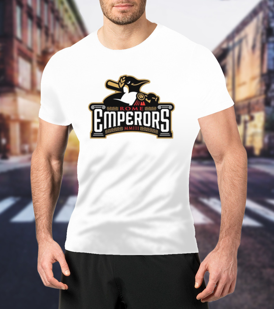 Rome Emperors Baseball MMIII Penguin T-Shirt