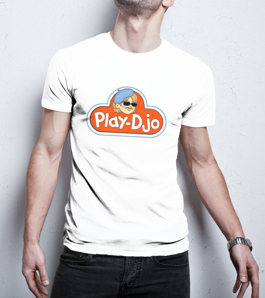 Play Djo Joe Keery Beret Sunglasses Cartoon T-Shirt