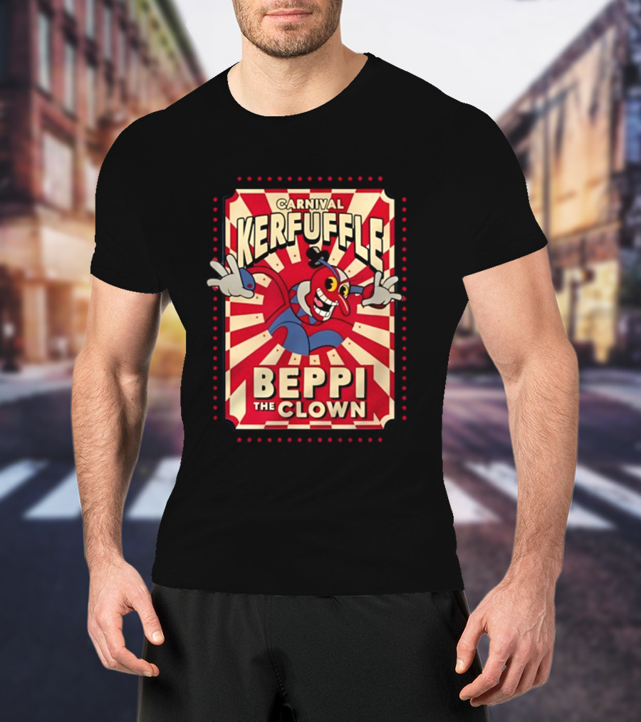 Carnival Kerfuffle Beppi The Clown Vintage Cuphead T-Shirt
