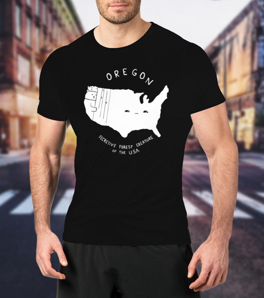 Oregon Secretive Forest Creature Of The USA Nathanwpylestrangeplanet T-Shirt