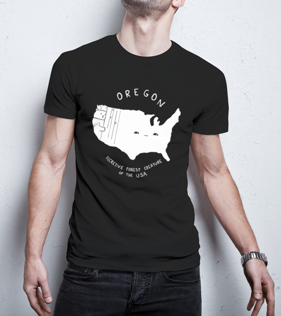 Oregon Secretive Forest Creature Of The USA Nathanwpylestrangeplanet T-Shirt