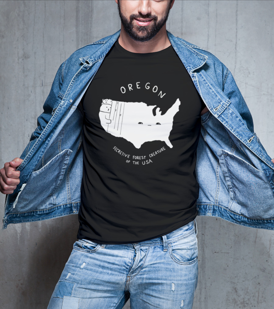 Oregon Secretive Forest Creature Of The USA Nathanwpylestrangeplanet T-Shirt