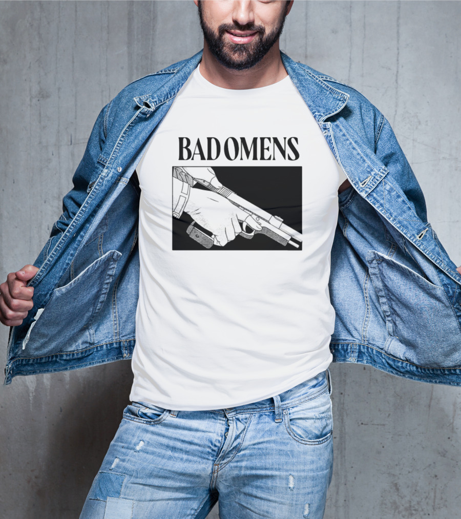 Bad Omens What's The Difference Between A God And Gun Hands Holding Gun T-Shirt