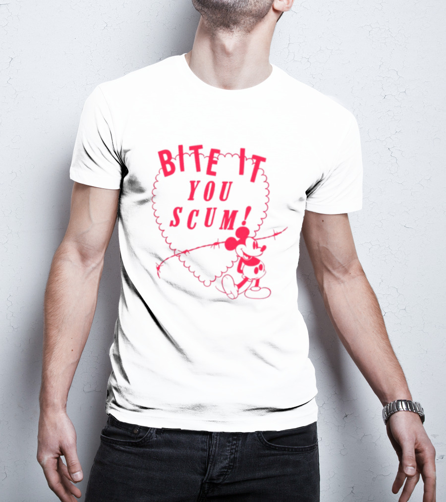 Bite It You Scum Mouse Barbed Wire T-Shirt