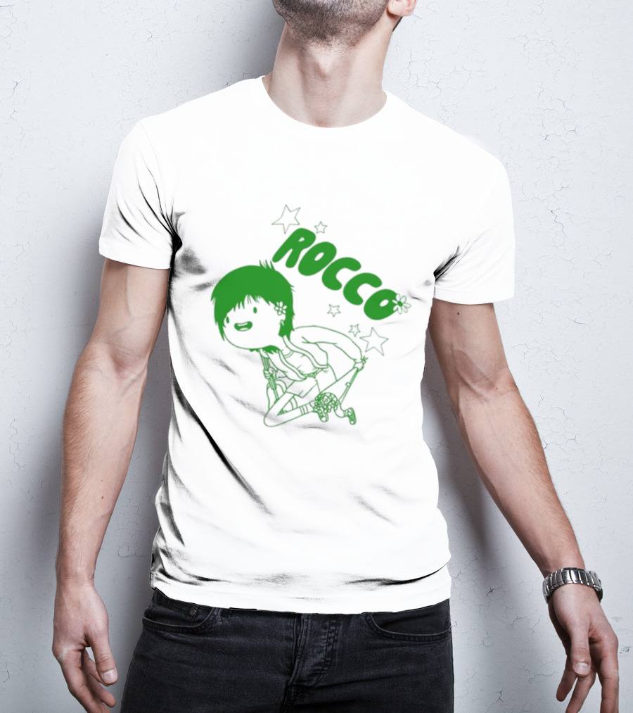 Rocco Animated Green Glow Character T-Shirt