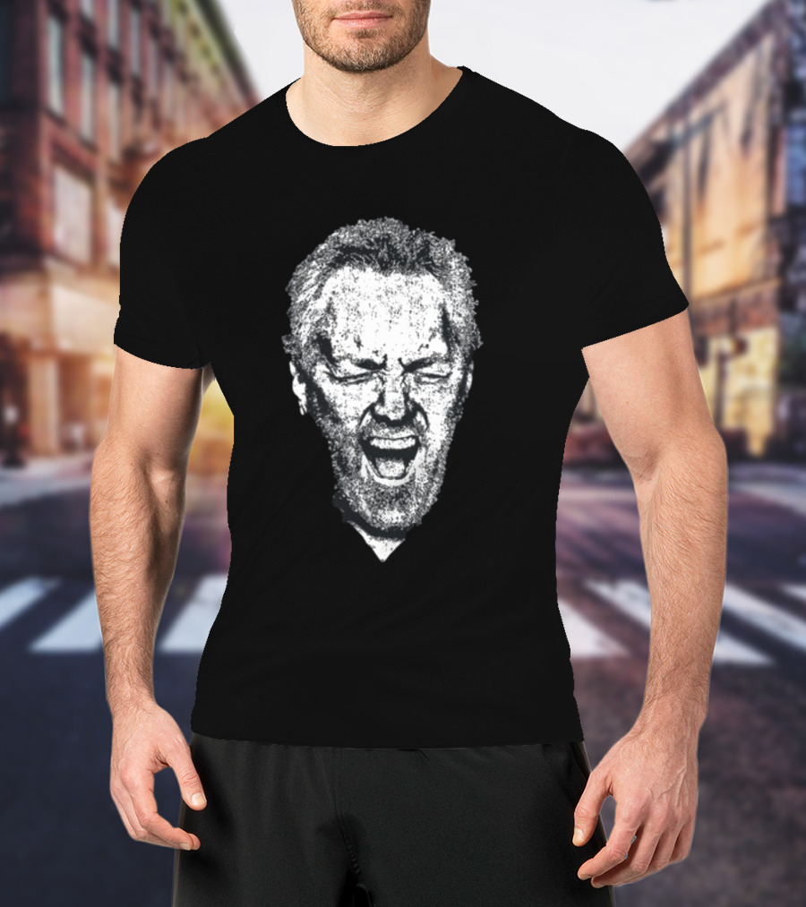 President Larry Solov Iconic Grayscale Expression T-Shirt