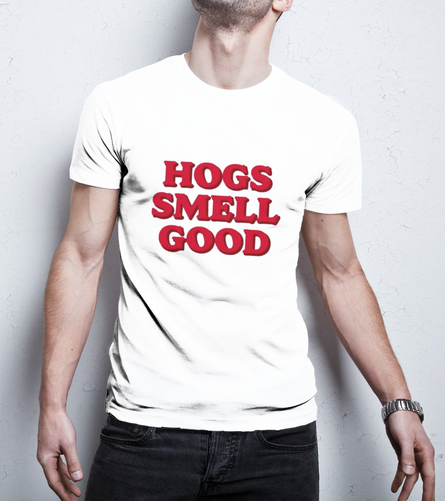 Hogs Smell Good Arkansas Razorbacks Danyelle Musselman T-Shirt